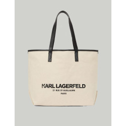 BOLSO KARL LAGERFED RSG CANVAS SHOPPER BEIG