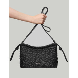 BOLSO TOUS TOUS PUFFY BEAR BANDOLERA M NEGRO