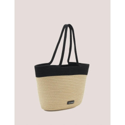 BOLSO MUJER KARL LAGERFELD K/SIGNATURE BEACH BASKET NEGRO