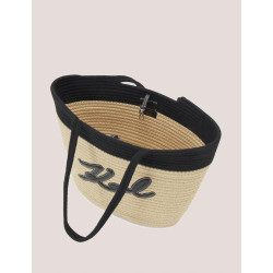 BOLSO MUJER KARL LAGERFELD K/SIGNATURE BEACH BASKET NEGRO