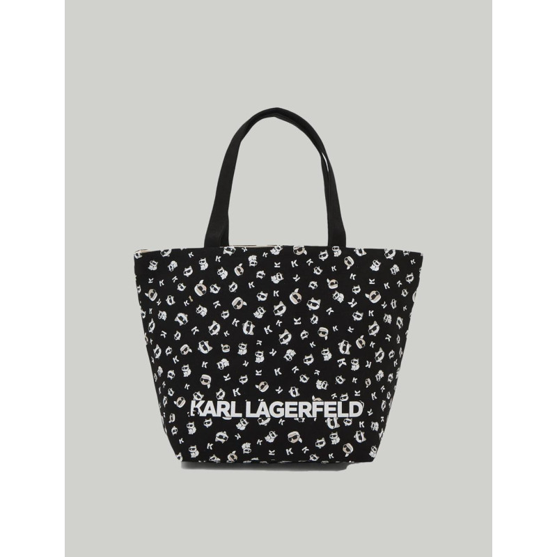 BOLSO KARL LAGERFED K/IKONIK 2.0 CHOUP AOP REVSHOP NEGRO