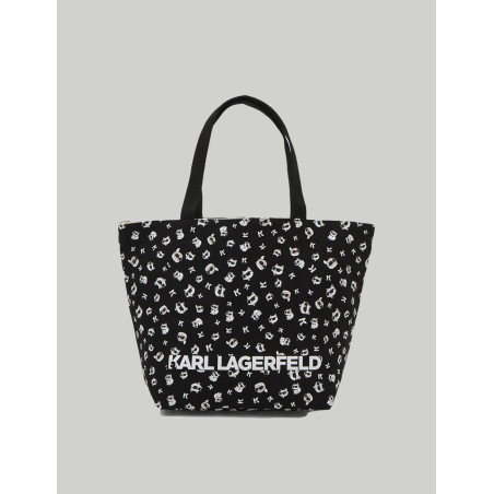 BOLSO KARL LAGERFED K/IKONIK 2.0 CHOUP AOP REVSHOP NEGRO