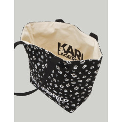 BOLSO KARL LAGERFED K/IKONIK 2.0 CHOUP AOP REVSHOP NEGRO