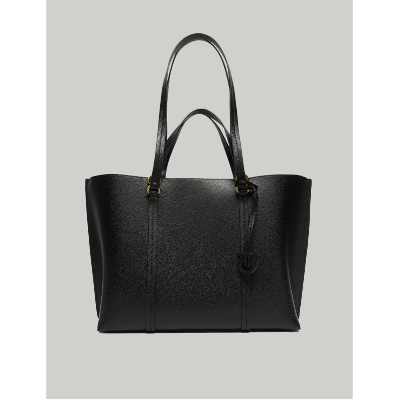 BOLSO PINKO CARRIE SHOPPER NEGRO
