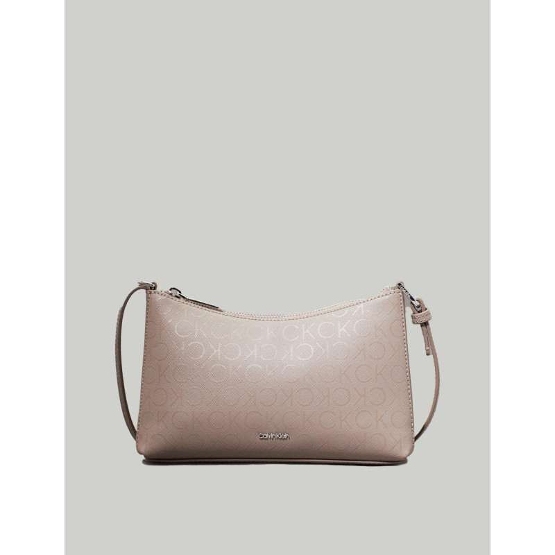 BOLSO CALVIN KLEIN CK MUST CONV CROSSBODY_MONO BEIG