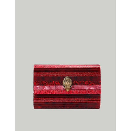 BOLSO KURT GEIGER PARTY EAGLE CLUTCH ROJO