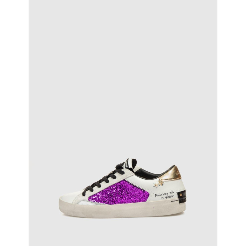 ZAPATILLA CRIME LONDON DISTRESSED FUXIA