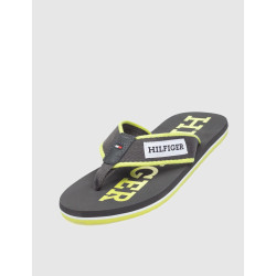 CHANCLA TOMMY HILFIGER PATCH HILFIGER BEACH SANDAL NEGRO