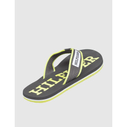 CHANCLA TOMMY HILFIGER PATCH HILFIGER BEACH SANDAL NEGRO