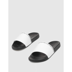 CHANCLA CALVIN KLEIN POOL SLIDE RUBBER BLANCO