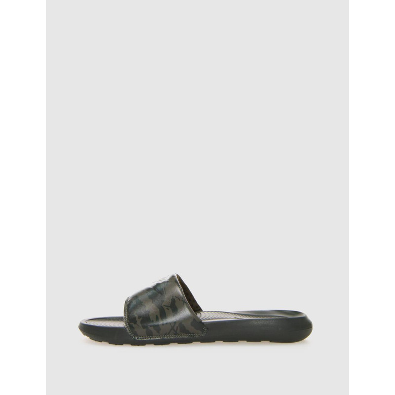 CHANCLA NIKE VICTORI  VERDE LOGO NEGRO