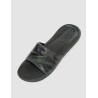 CHANCLA NIKE VICTORI  VERDE LOGO NEGRO