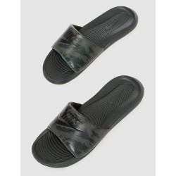 CHANCLA NIKE VICTORI  VERDE LOGO NEGRO