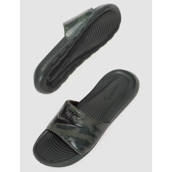 CHANCLA NIKE VICTORI  VERDE LOGO NEGRO