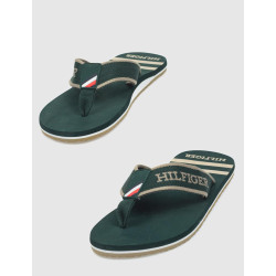 SANDALIA DE DEDO TOMMY HILFIGER SPORTY HILFIGER BEACH SANDAL VERDE