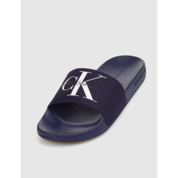 CHANCLA CALVIN KLEIN SLIDE MONORAM CO MARINO