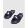 CHANCLA CALVIN KLEIN SLIDE MONORAM CO MARINO