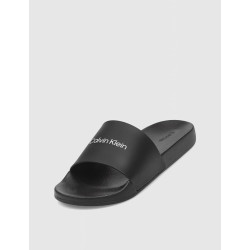 CHANCLA CALVIN KLEIN POOL SLIDE RUBBER NEGRO