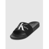CHANCLA CALVIN KLEIN SLIDE MONORAM CO NEGRO