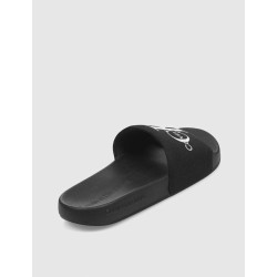 CHANCLA CALVIN KLEIN SLIDE MONORAM CO NEGRO
