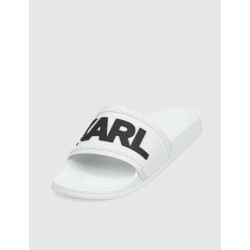 CHANCLA KARL LAGERFELD KONDO KARL LOGO SLIDE BLANCO