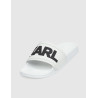 CHANCLA KARL LAGERFELD KONDO KARL LOGO SLIDE BLANCO
