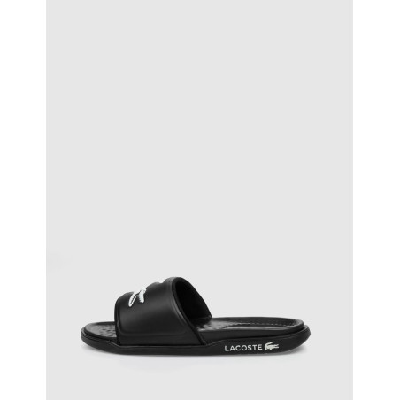 CHANCLA LACOSTE SERVE SLIDE NEGRO