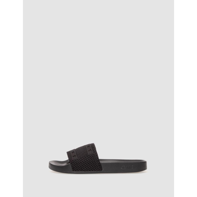 CHANCLA TOMMY HILFIGER TOMMY JEANS FLAG KINITTED NEGRO