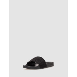 CHANCLA TOMMY HILFIGER TOMMY JEANS FLAG KINITTED NEGRO