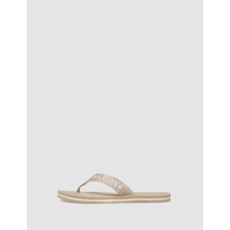 CHANCLA TOMMY HILFIGER TOMMY WEBBING SANDAL BEIG