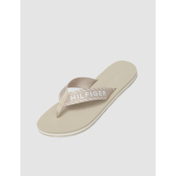 CHANCLA TOMMY HILFIGER TOMMY WEBBING SANDAL BEIG