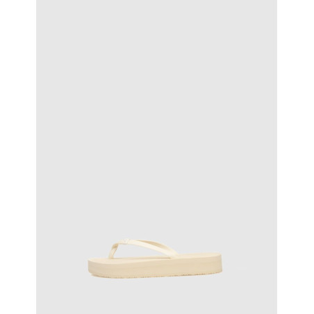 SANDALIA DE DEDO TOMMY HILFIGER MONOGRAM BEACH SANDAL BEIG