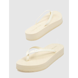 SANDALIA DE DEDO TOMMY HILFIGER MONOGRAM BEACH SANDAL BEIG