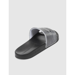 CHANCLA MUJER CALVIN KLEIN SLIDE LENTICULAR BLANCO