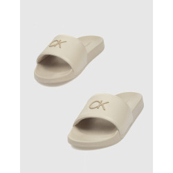 CHANCLA CALVIN KLEIN POOL SLIDE RELOCK BEIG