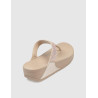 CHANCLA FITFLOP LULU CRYSTAL EMBELLISHED TOE-POST PLATINO