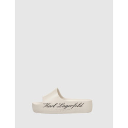 CHANCLA KARL LAGERFELD KOBO II HOTEL LOGO SLIDE BEIG