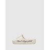 CHANCLA KARL LAGERFELD KOBO II HOTEL LOGO SLIDE BEIG