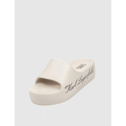 CHANCLA KARL LAGERFELD KOBO II HOTEL LOGO SLIDE BEIG