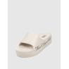 CHANCLA KARL LAGERFELD KOBO II HOTEL LOGO SLIDE BEIG