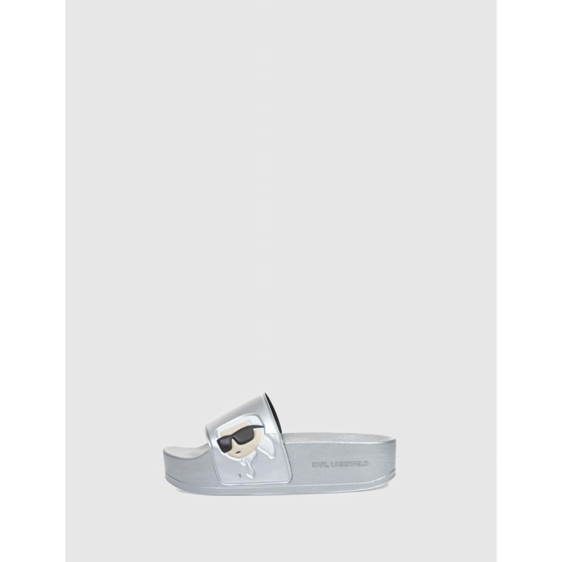 CHANCLA KARL LAGERFELD KONDO MAXI KARL NFT SLIDE PLATA