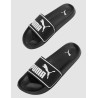CHANCLA PUMA LEADCAT 2.0 NEGRO LOGO BLANCO