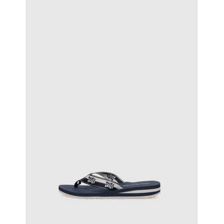CHANCLA TOMMY HILFIGER TH COLORBLOCK WEBBING SANDAL MARINO