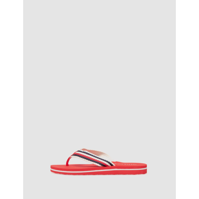 CHANCLA TOMMY HILFIGER TOMMY ESSENTIAL COMFORT SANDAL ROJO