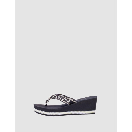 CHANCLA TOMMY HILFIGER TOMMY WEBBING H WEDGW SANDAL MARINO
