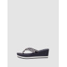 CHANCLA TOMMY HILFIGER TOMMY WEBBING H WEDGW SANDAL MARINO