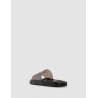 CHANCLA CALVIN KLEIN RUBBER POOL SLIDE-TRANSP NEGRO