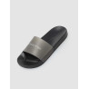 CHANCLA CALVIN KLEIN RUBBER POOL SLIDE-TRANSP NEGRO