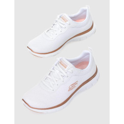 ZAPATILLA SKECHERS FLEX APPEAL 4.0 BRILLIANT VIEW BLANCO