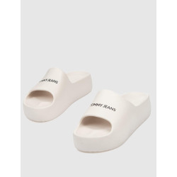 CHANCLA TOMMY HILFIGER TJW CHUNKY FLATFORM SLIDE BEIG